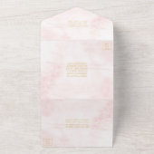 Invitation Tout En Un Collection de Mariages floraux rose-printemps (Dehors)