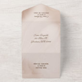 Invitation Tout En Un Conception abstraite du Mariage neutre (Dehors)