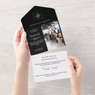 Invitation Tout En Un Conception d'événements professionnels modernes et