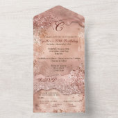 Invitation Tout En Un Conception d'invitation Bling TOUT EN UN (À l'intérieur)