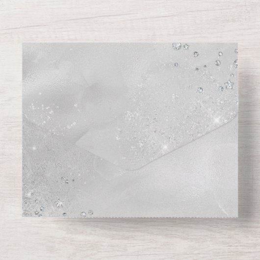 Invitation Tout En Un Conception d'invitation Bling TOUT EN UN (Verso)