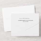 Invitation Tout En Un Confetti Or élégant 50e Mariage d'or (Verso)