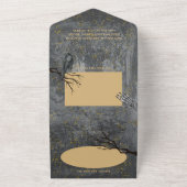 Invitation Tout En Un Cool déplaisant Pleine lune céleste Mariage gothiq (Dehors)