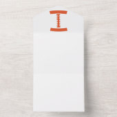 Invitation Tout En Un Costume d'impression de football Jour de football  (À l'intérieur)