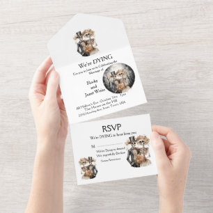 Invitation Tout En Un Couple Mariage