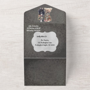 Invitation Tout En Un Couple Mariage