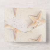 Invitation Tout En Un Cream Peach Starfish Beach Wedding (Verso)