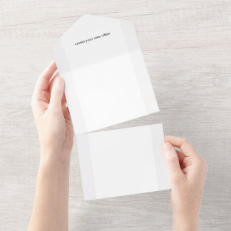 Invitation Tout En Un créez votre propre blanc 