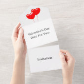 Invitation Tout En Un Créez votre propre date de Saint-Valentin pour deu (Tearaway)