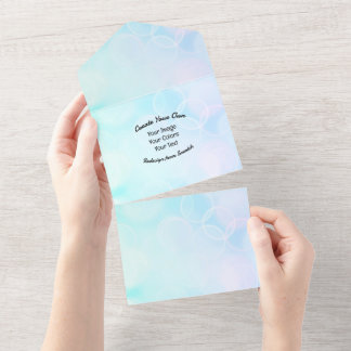 Invitation Tout En Un Créez Votre Propre Design/Logo Personnalisé