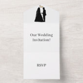 Invitation Tout En Un Créez votre propre mariage RSVP blanc (Inside)