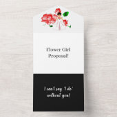 Invitation Tout En Un Créez votre propre proposition Flower Girl I Matte (Inside)