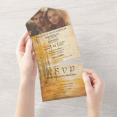 Invitation Tout En Un Crème d'automne Arrière - plan Photo Site Web E-ma (Déchirure)