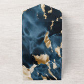 Invitation Tout En Un Crème d'or Bleu Céramique (Dehors)