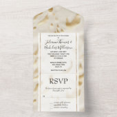 Invitation Tout En Un Crème d'or Vache blanche occidentale (À l'intérieur)