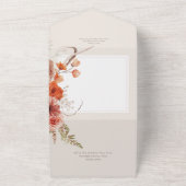 Invitation Tout En Un Crème Florale Boho Chute Rouille Broussaillée Crèm (Dehors)