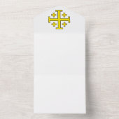 Invitation Tout En Un Croix de Jérusalem (À l'intérieur)