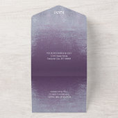 Invitation Tout En Un Crystal Agate Mariage Amethyst ID825 (Dehors)