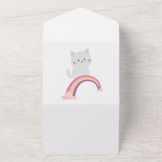 Invitation Tout En Un Cutie Kitten Cat (Dehors)