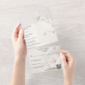 Invitation Tout En Un Daisis tout simplement le code QR (Déchirure)