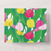 Invitation Tout En Un De beaux tulipes. (Verso)