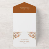 Invitation Tout En Un Désert Arch Boho Pampas Grass Terracotta Mariage A (Dehors)