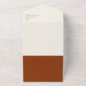 Invitation Tout En Un Désert simple | Sceau en terre cuite et envoi (Dehors)