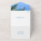 Invitation Tout En Un Destination Beach Wedding RSVP (Dehors)