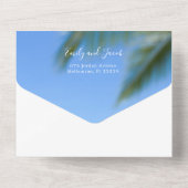 Invitation Tout En Un Destination Beach Wedding RSVP (Verso)
