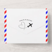 Invitation Tout En Un Destination Mariage Malte Airmail Tout en un Invi (Verso)