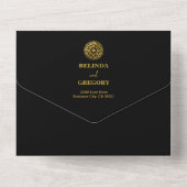 Invitation Tout En Un Destination Wedding Passport Compass Wedding (Verso)