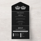 Invitation Tout En Un Deux Reines Font Un Mariage Gay Pair (À l'intérieur)