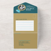 Invitation Tout En Un dîner d'anniversaire de mariage 4 ans bague topaze (Dehors)