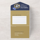 Invitation Tout En Un Dîner d'anniversaire de mariage de 45 ans bague de (Dehors)