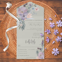 Dîner Floral Vert Pêche Bleu & Lavande Boho