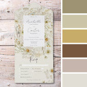 Invitation Tout En Un Dîners Floraux Rustiques Modernes