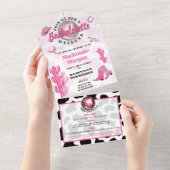 Invitation Tout En Un Disco Cowgirl Bachelorette Week-end (Déchirure)