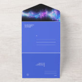 Invitation Tout En Un DJ Techno Dance Party BarTous en un mariage Invite (Dehors)