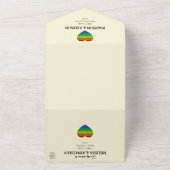 Invitation Tout En Un Drapeau LGBT arc-en-ciel scintille gay lesbienne m (Dehors)