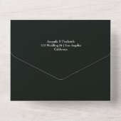 Invitation Tout En Un Dreamy Woodland Forest Mariage (Verso)