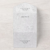 Invitation Tout En Un Dusty Blue Floral QR Code (Dehors)