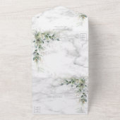 Invitation Tout En Un Dusty Eucalyptus Botanique Verdure Or Tout En O (Dehors)