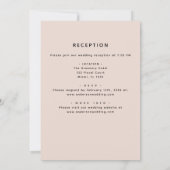Invitation Tout en un Dusty rose Floral Eucalyptus Mariage (Dos)
