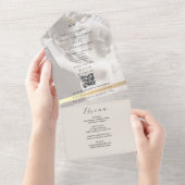 Invitation Tout En Un Eco-Friendly Photo Wedding (Déchirure)