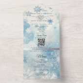 Invitation Tout En Un Eco Friendly Winter Wonderland Wedding (À l'intérieur)