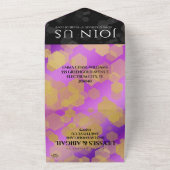 Invitation Tout En Un Élégant 47e Anniversaire de Mariage Améthyste (Dehors)