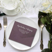 Invitation Tout En Un Élégant automne Eggplant Grey QR Code photo