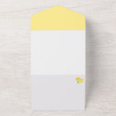 Invitation Tout En Un Élégant Baby shower citron Déchets Raffle Simple (Dehors)