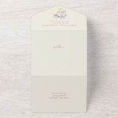 Invitation Tout En Un Elégant Boho Iris Mariage Tout en un (Dehors)