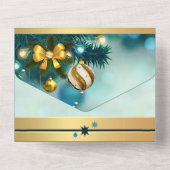 Invitation Tout En Un Elegant Christmas Holidays (Verso)